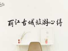 丽江古城旅游心得700字（10篇）