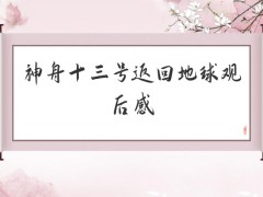 神舟十三号返回地球观后感600字（6篇）