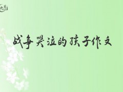 战争哭泣的孩子作文500字（14篇）