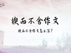 锲而不舍作文400字（10篇）