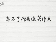 忘不了你的微笑作文500字（20篇）